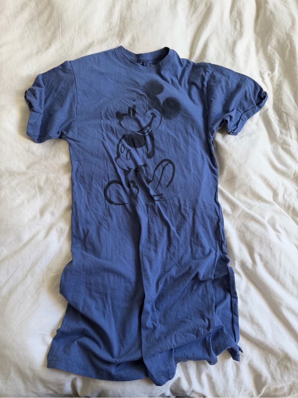 Blue Mickey Mouse T-Shirt Dress